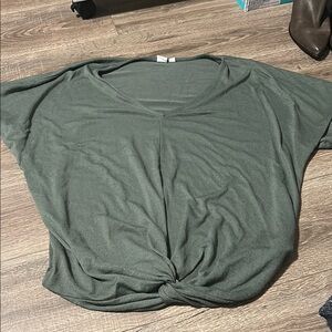 Women's Gap Green V-Neck Top